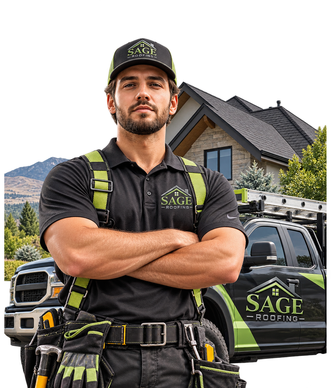 Sage Roofing technician